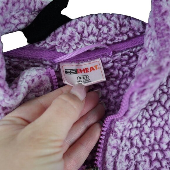 NWOT Heat32 Jacket fleece for girls Size 7/8 - Picture 5 of 8